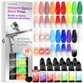 Rainbow Multicolor Airbrush Gel Nail Polish Set - No Mixing, No Clogging, Ready-to-Use