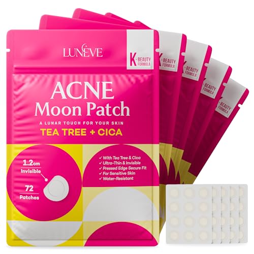 NEW Pimple Patch for Face ? Hydrocolloid Acne Patches with Tea Tree & Cica, K-Beauty Invisible Waterproof Spot Stickers for Fast Healing & Overnight Use, 72 Count