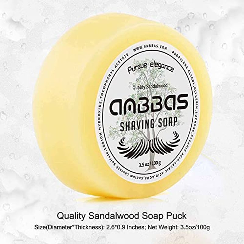 Anbbas Faux Badger Bristles Shaving Brush with Food-Grade Melamine POP Mug for Lathering and 3.5oz Shaving Soap Refill for Men Wet Shave,Women Girls Hair Removal