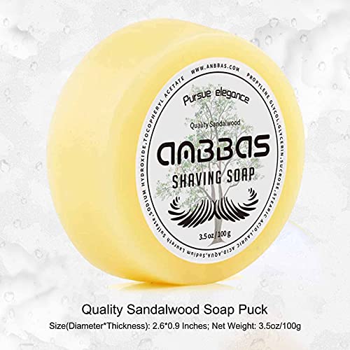 Men's 4-in-1 Shaving Brush Set with Stand & Soap Bowl - Silver Synthetic Bristles