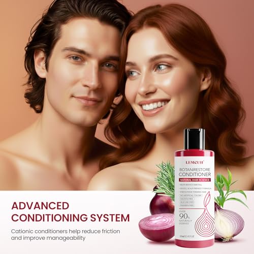 Onion Hair Growth Shampoo & Conditioner Set with Biotin & Rosemary for Thinning Hair - Nourishing, Paraben-Free