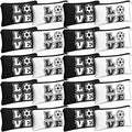 Amylove 20Pcs Soccer Makeup Bags Gift Set – Canvas Cosmetic Bags for Girls