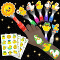 72 PCS Duck Party Favors ? 48 PCS Luminous Tattoos & 24 PCS LED Finger Lights Combo ? Birthday Goodie Bag Fillers, Party Supplies, Gifts Light Up Toys Glow In The Dark for Boys and Girls