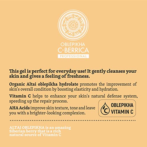 Natura Siberica C-Berrica Cleansing Natural Face Foaming Gel 4.90 fl oz
