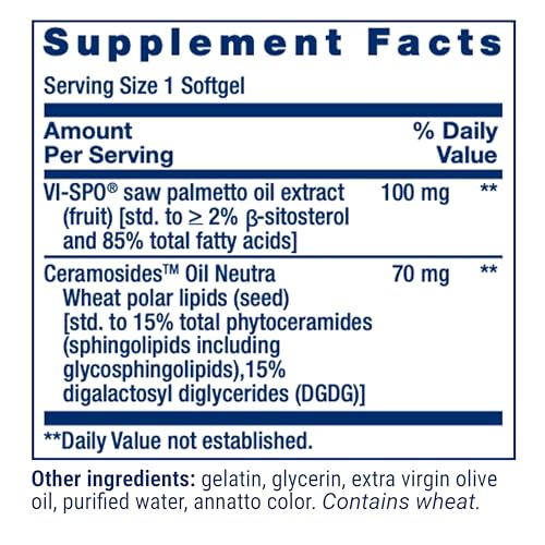 Life Extension Hair Growth for Women, hair growth supplement, fullness and density, Ceramosides¢â, VI-SPO¢ç, non-GMO, 1-daily, gluten-free, 30 softgels