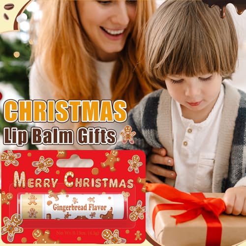 25 Pcs Christmas Lip Balm Set - Holiday Party Favors Peppermint & Seasonal Flavors - Bulk Moisturizing Lip Care