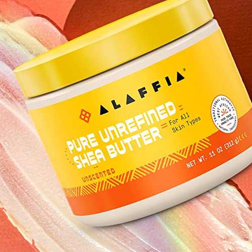 Pure Unrefined Shea Butter 2-Pack - Unscented 11 Oz Each - Ethically Sourced & Nourishing