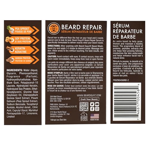 Beard Guyz Beard Serum ? Lightweight Beard Conditioner & Facial Hair Serum with Quinoa Seed & Vitamin E ? Hydrating & Nourishing Beard Oil Alternative, 1 oz