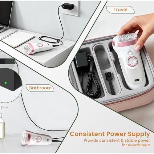 Charger Cord Compatible with Braun Shaver Series 9 Pro 8 7 6 5 3, S9 S8 S7 S6 S5 S3 310s 3040s 5150cs 6120s 720s 7177cc 7185cc 8567cc 9597cc PL5137 IPL7219 SES9-030 SE7-041 SE5-011 12V 400mA