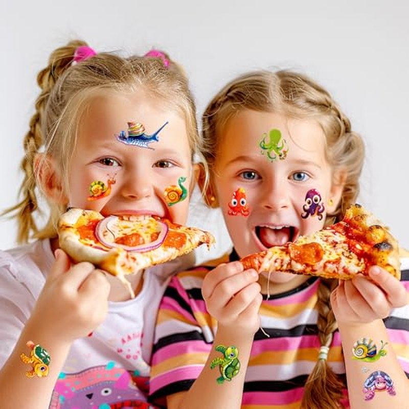 101+ Ocean Temporary Tattoos ? Printable, Waterproof Fake Tattoos for Kids, Girls, Boys, Teens & Adults ? Ideal for Birthday Parties, Decorations (A)