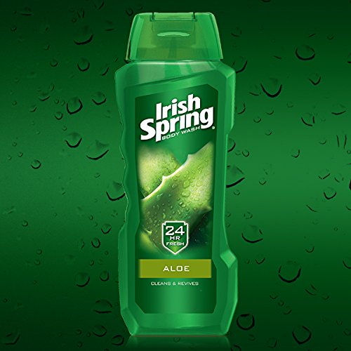 Irish Spring Aloe Vera Body Wash 18 Fl Oz Pack of 4 - Keeps Skin Fresh & Moisturized