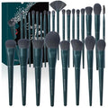 Bueart Design 26Pcs Christmas Professional Makeup Brushes Set with Elegant Box,Premium Ultra Soft Synthetic Brush for Foundation Blush Powder Contour Concealer Bronzer Eyeshadow for Pro makeup