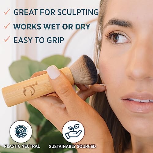 Self Tanning Drops with Kabuki Brush - Natural, Customizable Sunless Tan