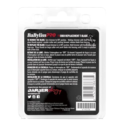 BaBylissPRO Barberology FX59 & FX69 Replacement Blade - Compatible with FlashFX & EtchFX Trimmers Variation of FX59 & FX69