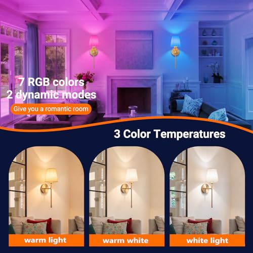 Battery Operated Wall Sconce Set of Two with Remote Control, Dimmable Indoor Lighting, Bronze, 19.68 Inch