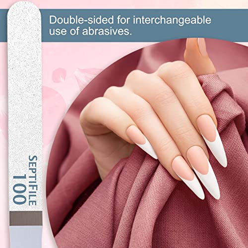 Backscratchers Coarse Grit SeptiFile Nail Buffer Refills - Set of 50, #100 Grit for Artificial Nails
