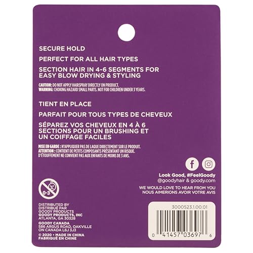 Goody Aluminum Sectioning Clips - 6 CT, Silver