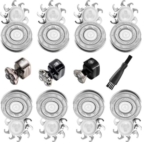 Double-Ring 8pcs Shaver Razor Blade for Pitbull Skull Shaver Replacement head shaver Heads Blades (8 PCS)
