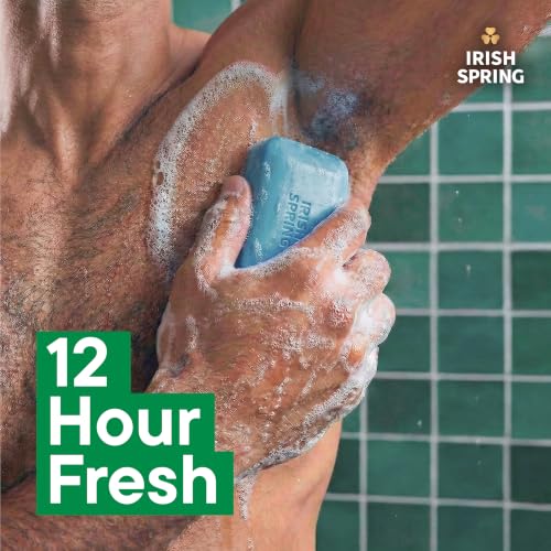 Irish Spring Icy Blast Men's Bar Soap Pack of 24 – Fresh Scent, 3.7 oz