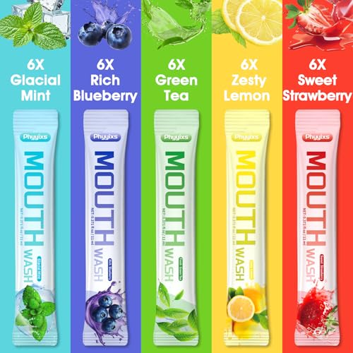 Travel Mouthwash Pack - 30 Alcohol-Free & Fluoride-Free Oral Hygiene Strips