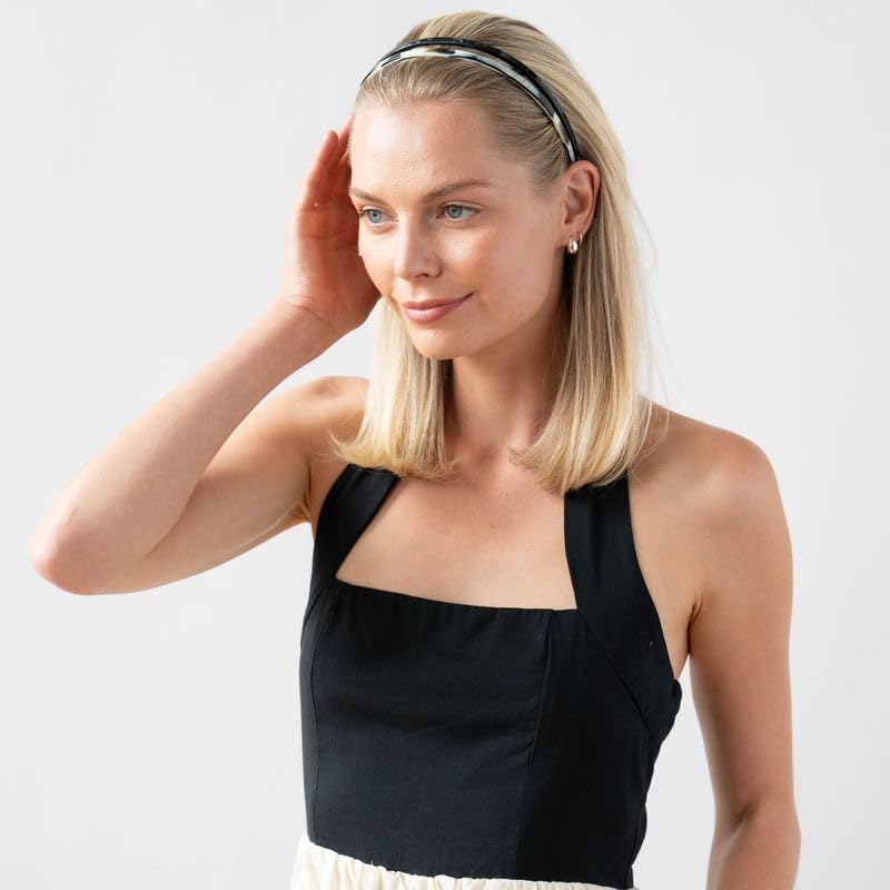 Black Thin Headband with Teeth - Ultracomfort Hair Accessory for Women Variation of THIS listing