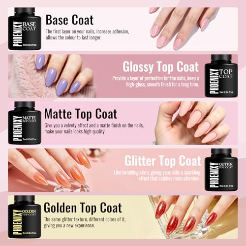 Gel Nail Polish Kit with UV Light, Nail Drill & 68 Pieces for DIY & Professional Nails