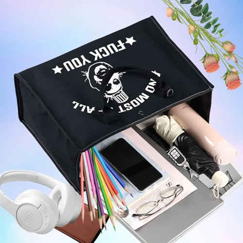 BWWKTOP Captain Spaulding Cosmetic Makeup Bag Horror Movie Inspired Gifts And Most Of All Fu*k You Zipper Pouch Bag For Movie Fans (And Most BG)