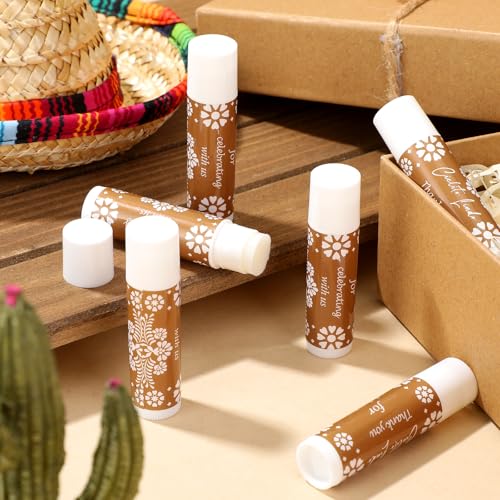 Leelosp Mexican Cielito Lindo Lip Balm Favors Bulk 50 Pcs - Party Gifts
