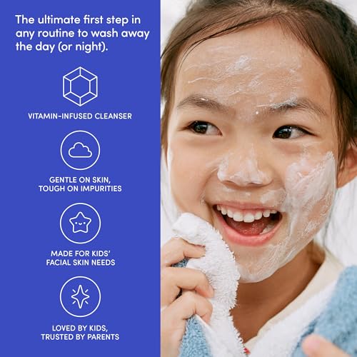 Evereden Kids Face Wash 2-Pack – Peach, Dermatologist-Tested & EWG Verified