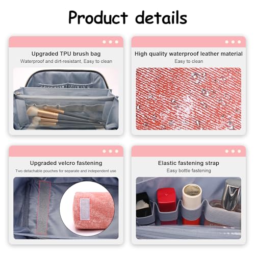 3C4G Butterfly Away Kids Travel Toiletries & Cosmetic Set with TSA Approved Travel Bottles, Girls Lip Gloss, Kids Nail Polish & More - Girls Makeup Bag, Travel Bottles for Toiletries by Make It Real
