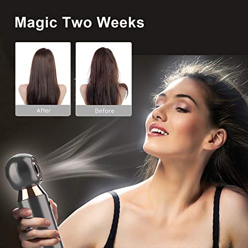 Gray Professional 800W Compact Hair Dryer with Concentrator Nozzle - Lightweight Travel & Home Use