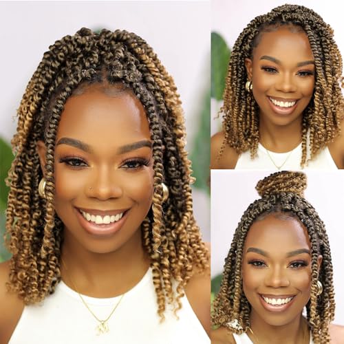 Forevery Passion Twist Hair 10 Inch Crochet Pre-Twisted 9 Packs T27 - 12 Strands/Pack