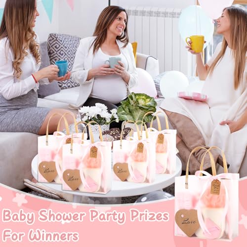 Pink Baby Shower Prize Set for Game Winners - 67 Pieces Gift Bag & More