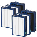 Dual Protection Pack of 6 HEPA Filters Compatible with Blueair 500/600 Series Air Purifiers