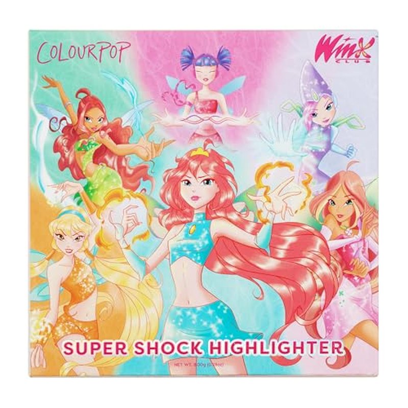 ColourPop Winx Club Super Shock Highlighter Makeup - High-Pigment, Cr?me-Powder Face Makeup - Buildable & Blendable Formula with a Unique Bouncy Texture - Magix Gem (0.15 oz)