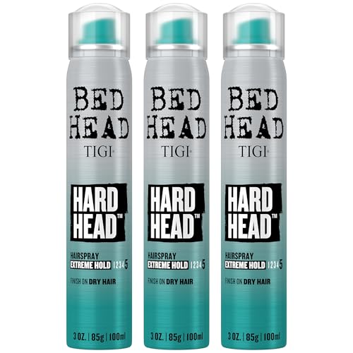 Travel-Size Hard Head Hairspray 3-Pack - Strong Hold & Frizz Control - Scent - 3 Oz
