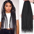 Unionbeauty 8 Packs 24 Inch Pre-Looped Box Braids Crochet Hair Natural Look