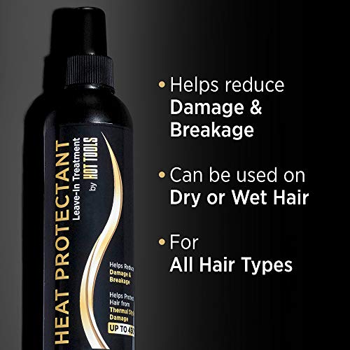 Hot Tools Hair Heat Protectant Leave-in Treatment Spray, 8 Ounce