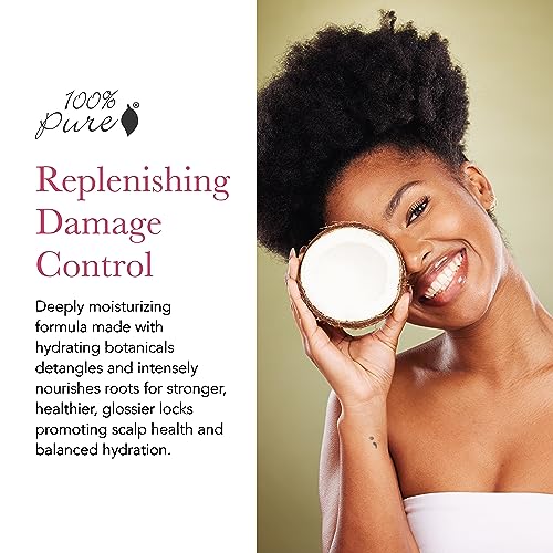 100% PURE Coconut Milk Restorative Conditioner - 16 fl oz, Hydrating & Nourishing