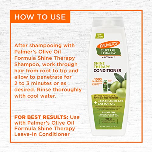 Palmer's Olive Oil Hair Conditioner Pack of 2 - Replenishing Frizz Control, 13.5 oz