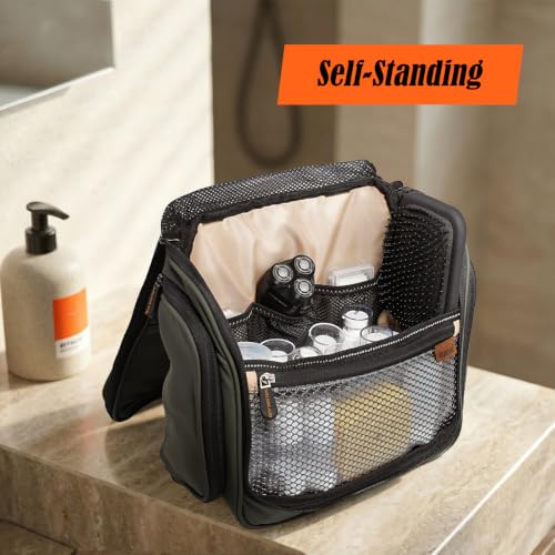 WELKINLAND 13-Pocket Hanging Toiletry Bag Waterproof Men's Travel Organizer