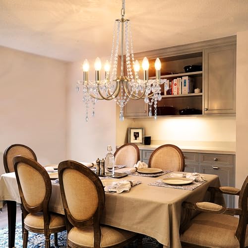 Gold Crystal Chandeliers for Dining Room Modern Ceiling Light Fixture - Variation of THIS listing