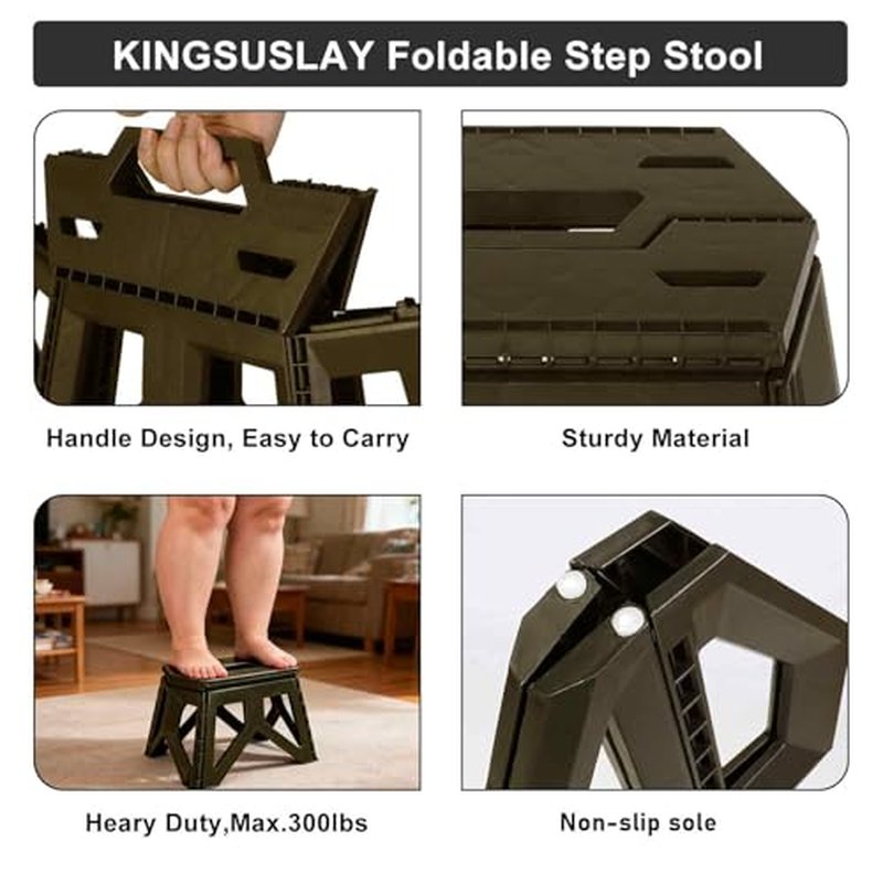 Foldable Bath Shower Safety Chair, Shower Seat, Anti-Slip Bench Bathtub Stool for Elderly or Seniors, 11.5Inch Thick and Heavy Duty Shower Stool for Inside Shower(Olive)