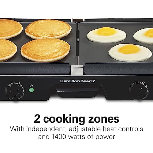 Hamilton Beach 3-in-1 Electric Indoor Grill and Griddle with Adjustable Temperature