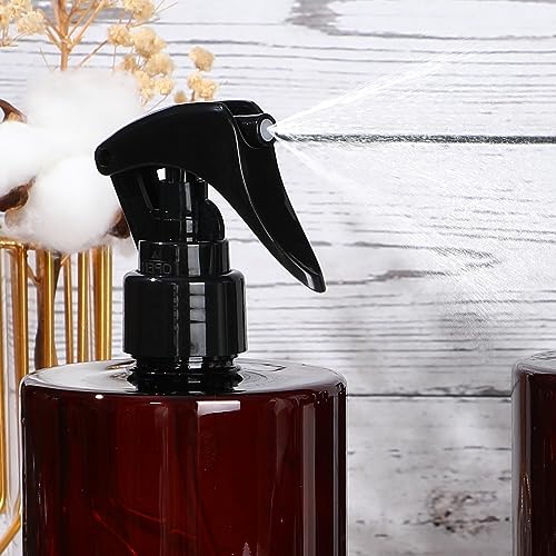 20 Pack 16oz Amber Spray Bottles with Trigger - Refillable Plastic for Home & Beauty