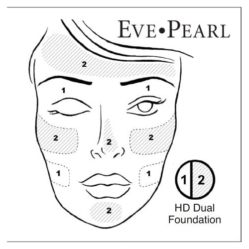 EVE PEARL HD Dual Foundation Full Coverage Long Lasting Everyday Make Up Non Greasy Lightweight Texture Vitamin E Skincare (Medium)