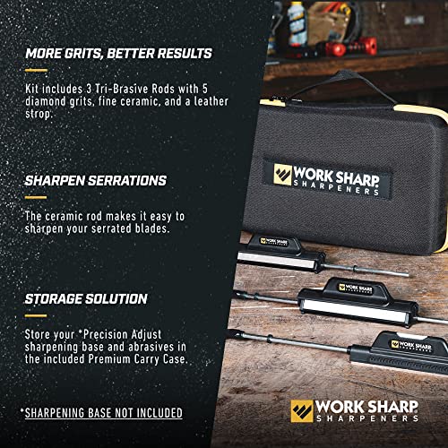 Work Sharp Precision Adjust Upgrade Kit with 7 Abrasives & Carry Case - PA Variation
