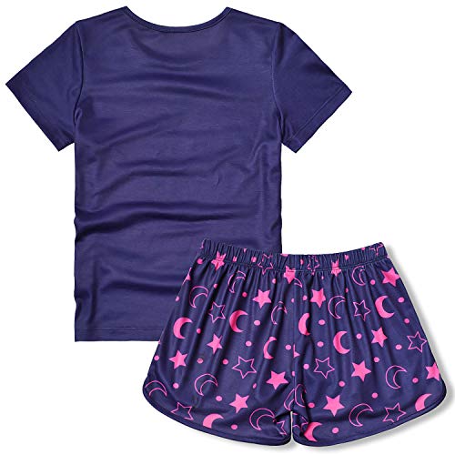 Kids Unicorn Pajamas Set - Matching Dolls & Girls Sleepwear for 10-11 Years Cat Moon Variation
