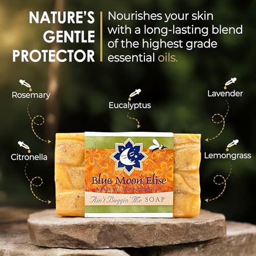 Citronella Soap 5 Pack - Natural Bug Repellent Handmade Soap for Camping & Outdoors