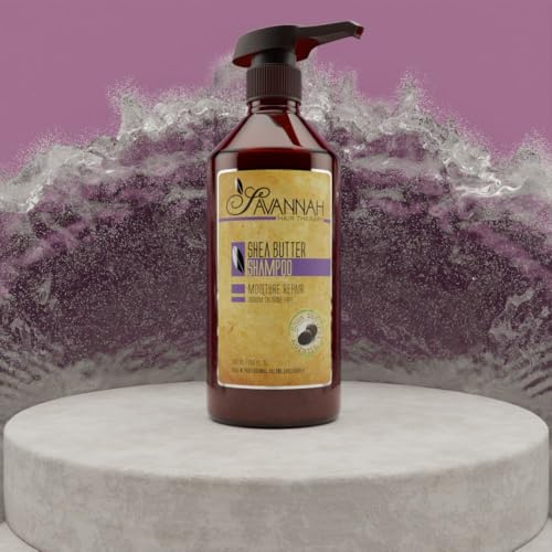 Savannah Hair Therapy Moisturizing Sulfate-Free Shampoo with Shea & Keratin 16.9 oz